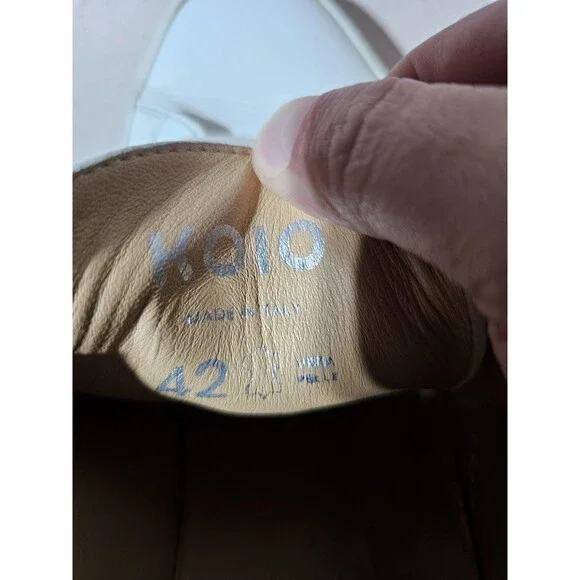 KOIO Shoes Mens EU42 US 9 Capri Low Top White Gray Leather Suede Sneakers - Picture 11 of 11